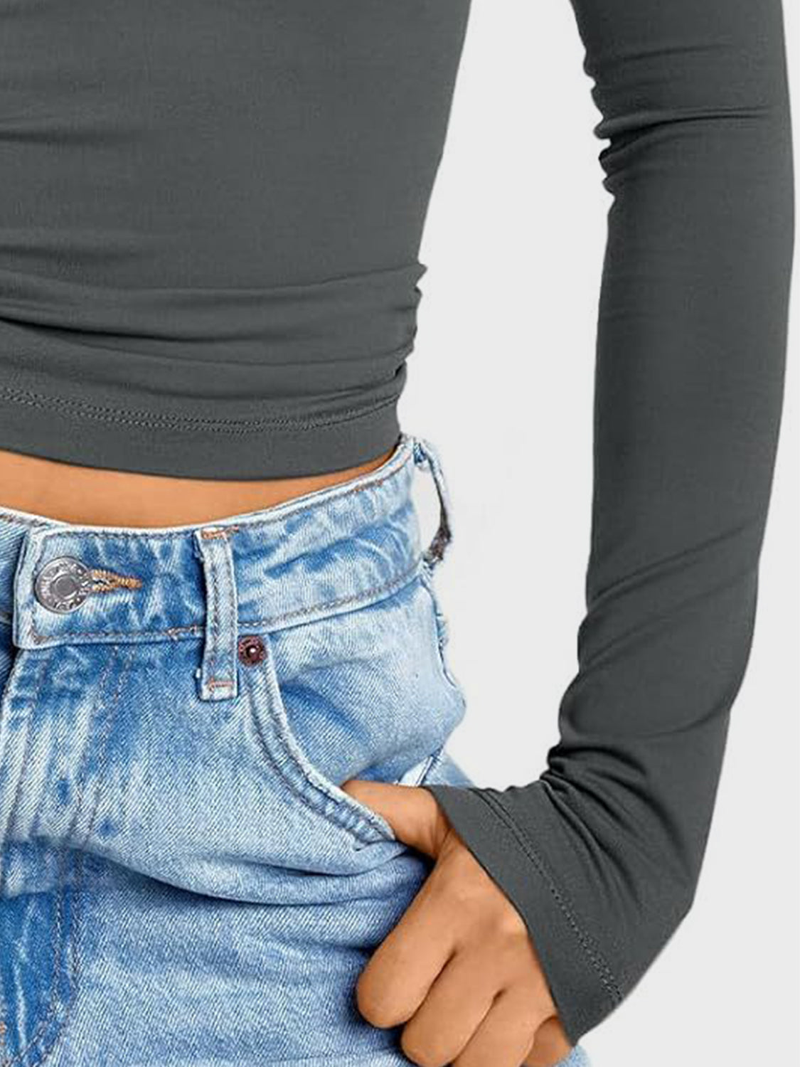 Lovelet V-Neck Long Sleeve T-Shirt Trandify Deal