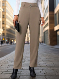 High Waist Straight Pants Trandify deal
