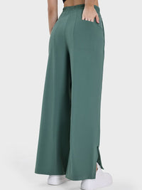 Millennia Slit Wide Leg Active Pants Trandify deal