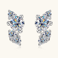 925 Sterling Silver Moissanite Stud Earrings Trandify Deal
