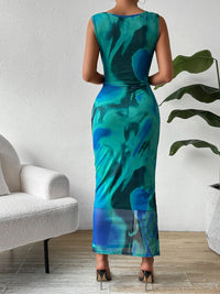 Honey Slit Round Neck Midi Tank Dress Trandify deal