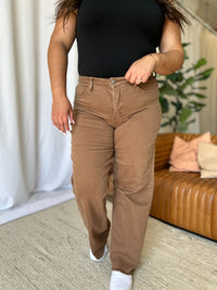 RFM Full Size High Rise Garment Dye Wide Leg Jeans Trandify Deal