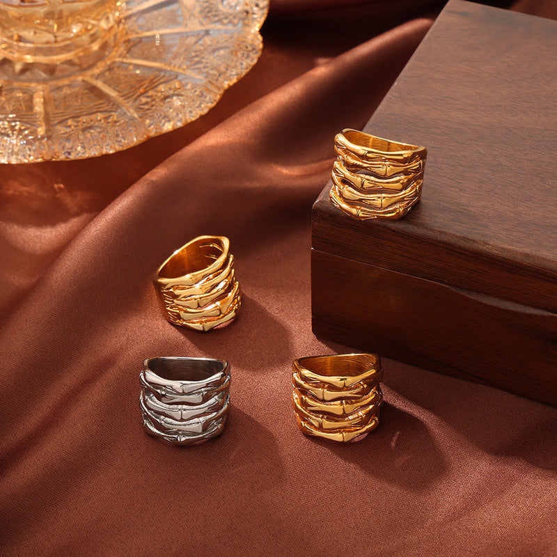 Titanium Steel Multi-Layered Ring Trandify deal