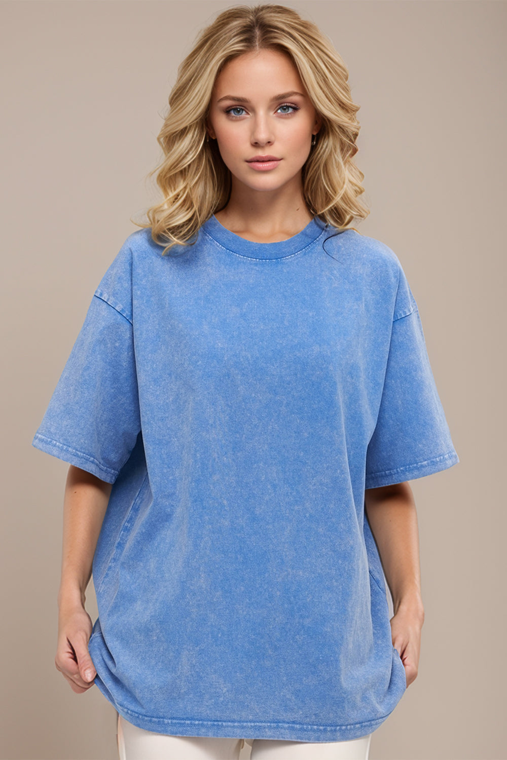 Basic Bae Round Neck Half Sleeve T-Shirt Trandify Deal