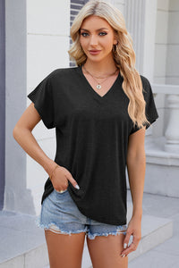 V-Neck Short Sleeve T-Shirt Trandify deal