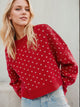 Slit Round Neck Long Sleeve Sweater Trandify Deal