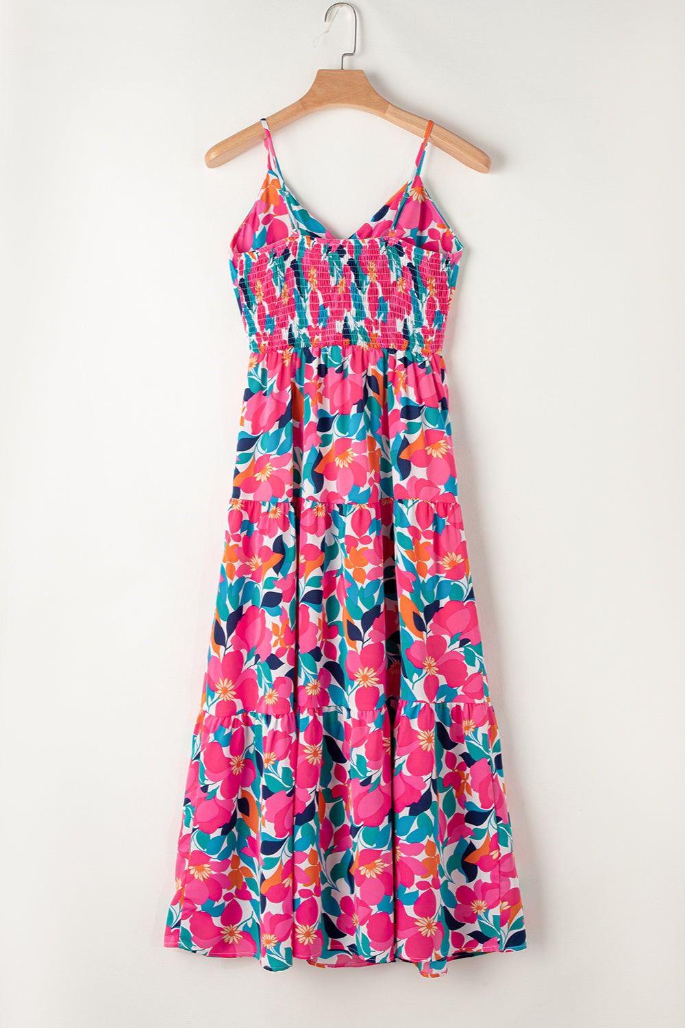 Printed V-Neck Maxi Cami Dress Trandify deal