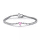 2.42 Ct Women's Moissanite Tennis Bracelet in Sterling Silver