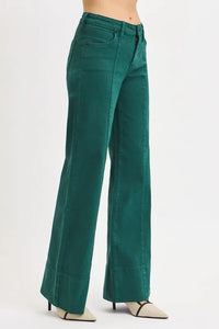 Plus Size Tummy Control Wide Leg Jeans for Women – Mid Rise & Comfort Fit