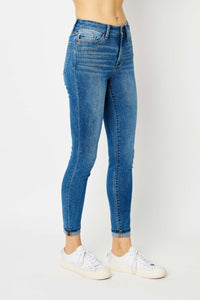 Judy Blue Full Size Cuffed Hem Skinny Jeans Trandify deal