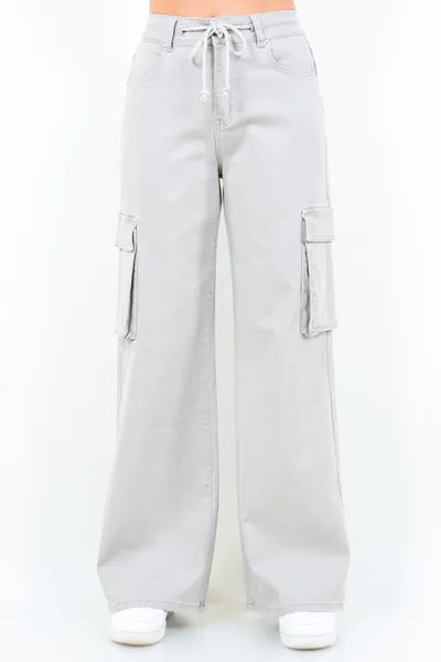 Plus Size Women’s Wide Leg Cargo Pants - Trandify Deal
