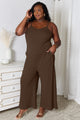 Basic Bae Full Size Spaghetti Strap V-Neck Jumpsuit Trandify deal