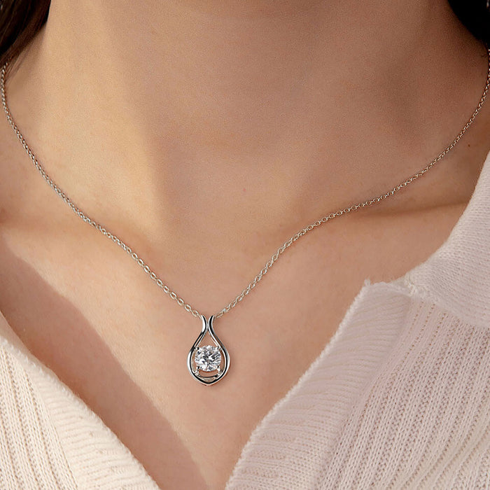 2 Carat Moissanite Pendant Necklace