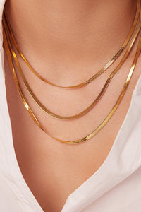 Triple-Layered Snake Chain Necklace Trandify Deal