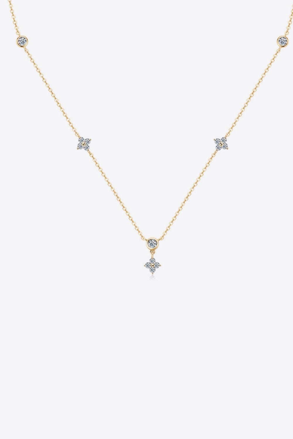 Moissanite 925 Sterling Silver Necklace Trandify Deal