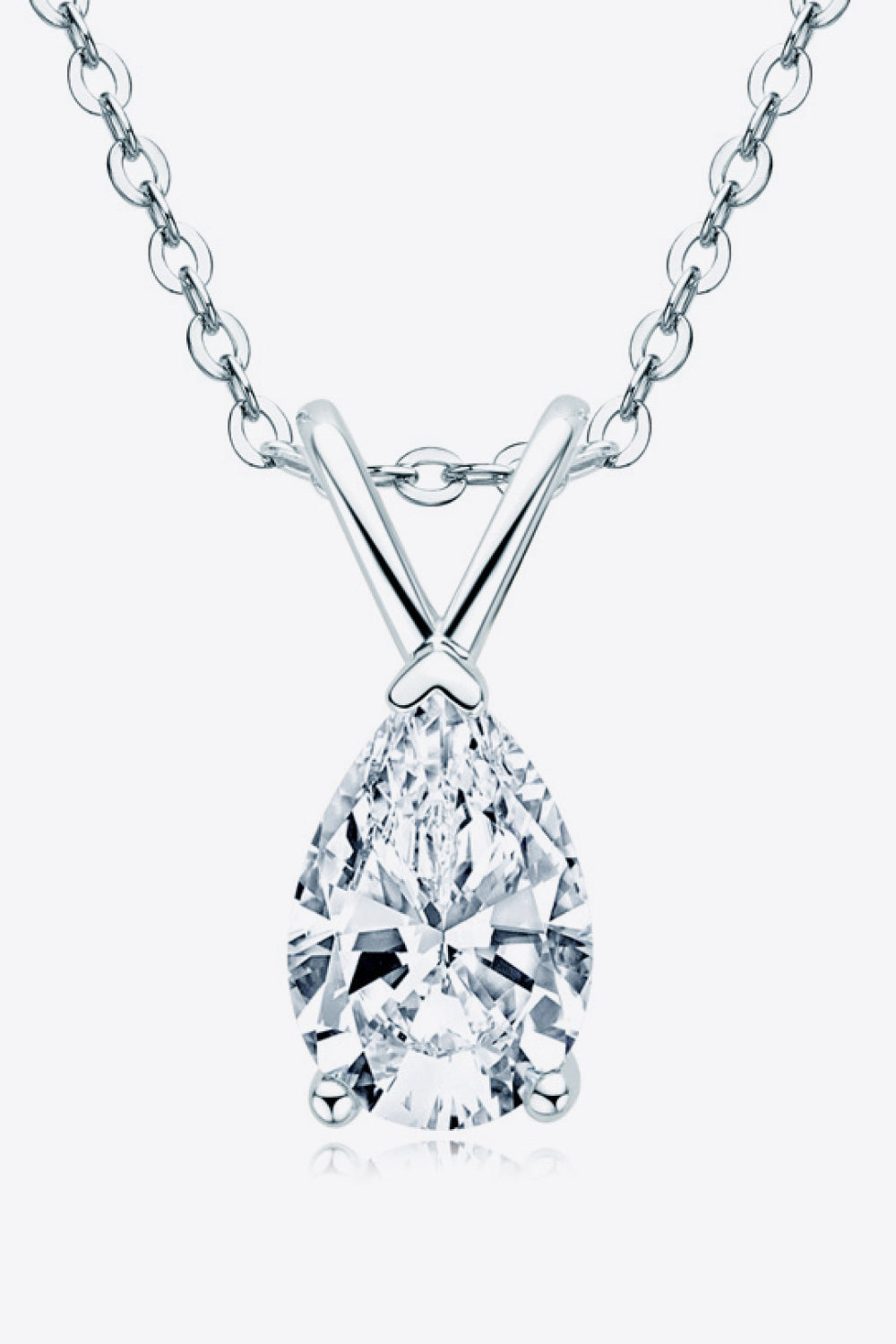 1.5 Carat Moissanite Pendant 925 Sterling Silver Necklace Trandify Deal
