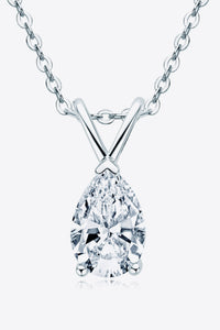 1.5 Carat Moissanite Pendant 925 Sterling Silver Necklace Trandify Deal