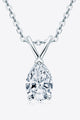 1.5 Carat Moissanite Pendant 925 Sterling Silver Necklace Trandify Deal