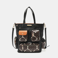 Nicole Lee USA Geometric Pattern Tote Bag Trandify deal