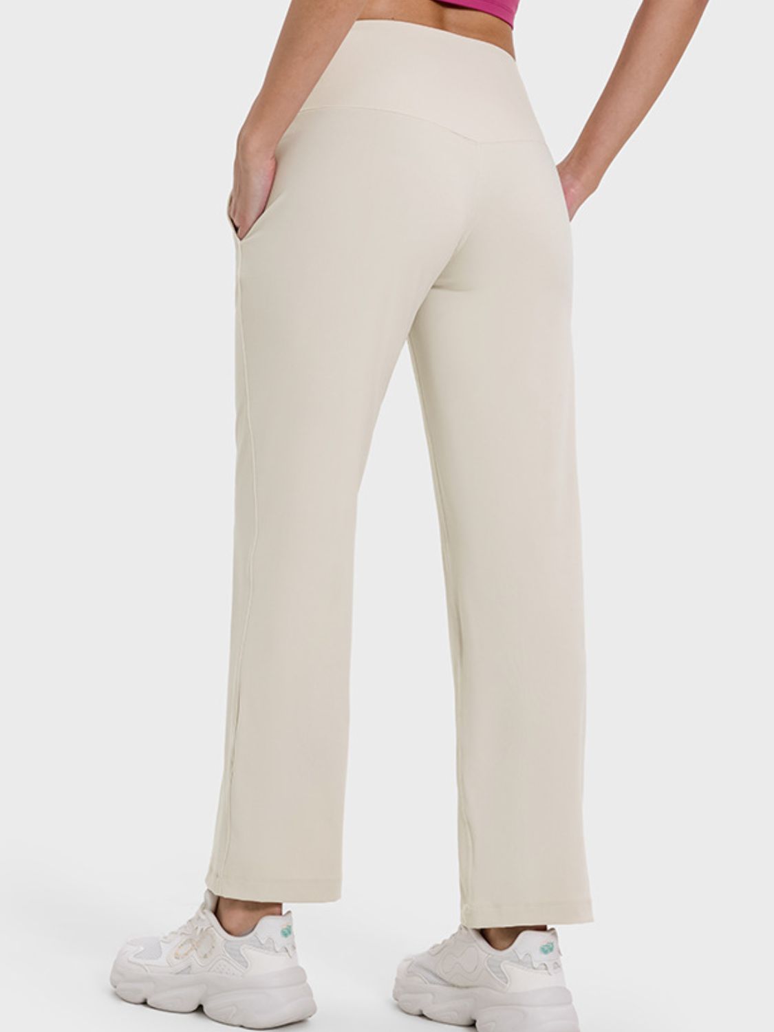 Millennia Pocketed High Waist Active Pants Trandify deal
