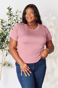 Basic Bae Full Size Round Neck Short Sleeve T-Shirt Trandify deal