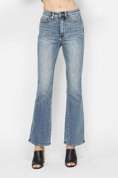 Judy Blue Plus Size Bootcut Jeans with Tummy Control & Embroidered Pockets – Stylish Women’s Denim | Trandify deal