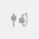 2.36 Carat Moissanite Zircon 925 Sterling Silver Hoop Earrings Trandify deal