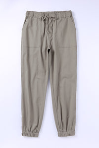 Drawstring Side Zip Joggers - Trandify Deal