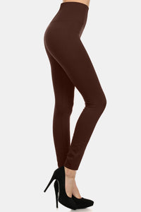 Yelete Full Size Seamless Fleece Lined Leggings Trandify Deal