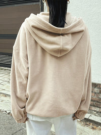 Mountain Quarter Zip Long Sleeve Hoodie Trandify Deal