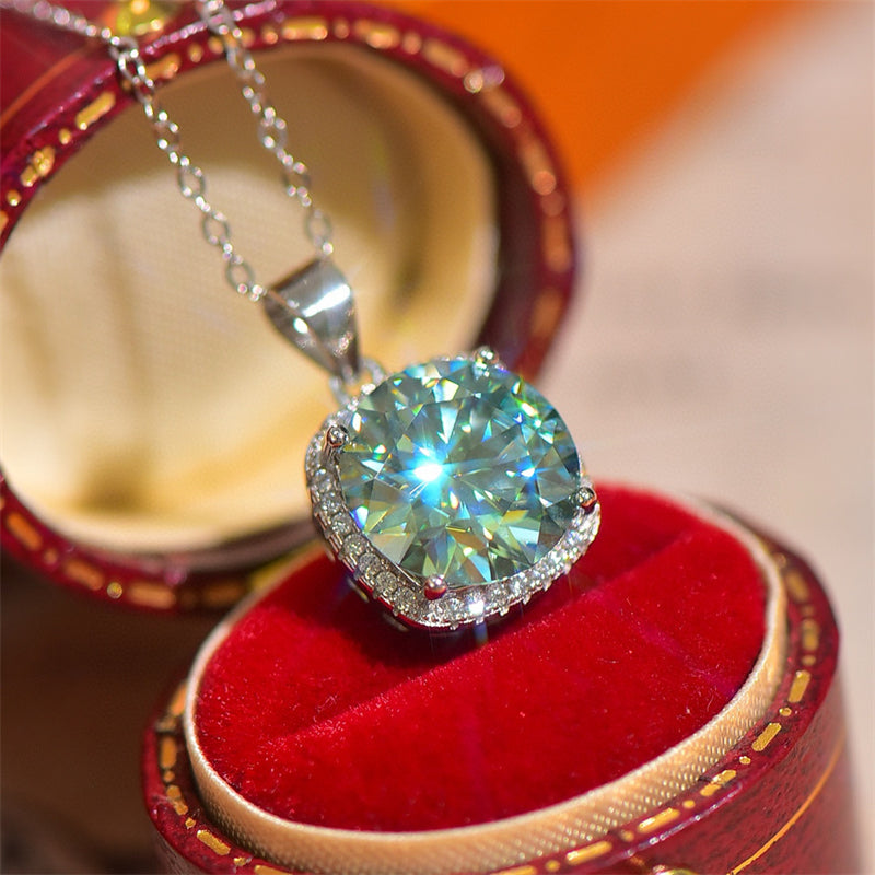 5 Carat Moissanite 925 Sterling Silver Pendant Necklace Trandify Deal