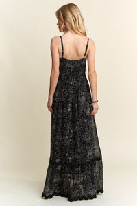 ADORA Floral Adjustable Strap Maxi Cami Dress Trandify Deal
