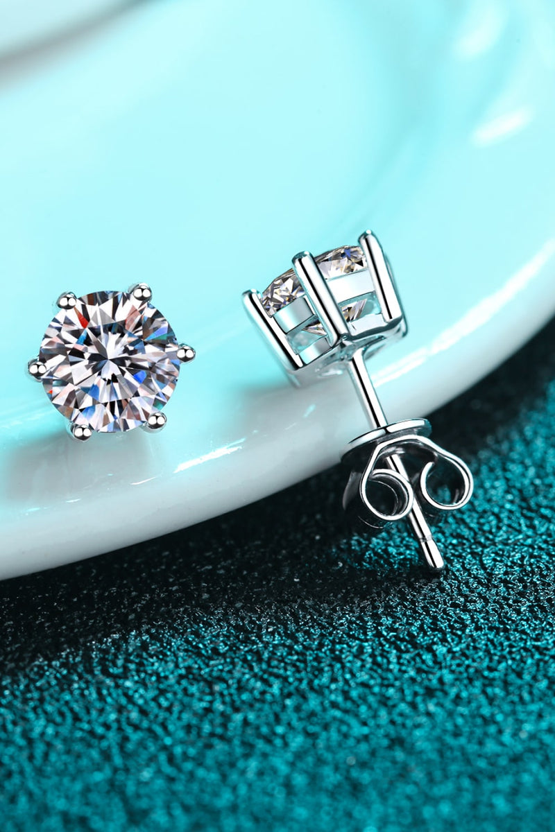 Endless Cheer Moissanite Stud Earrings Trandify Deal
