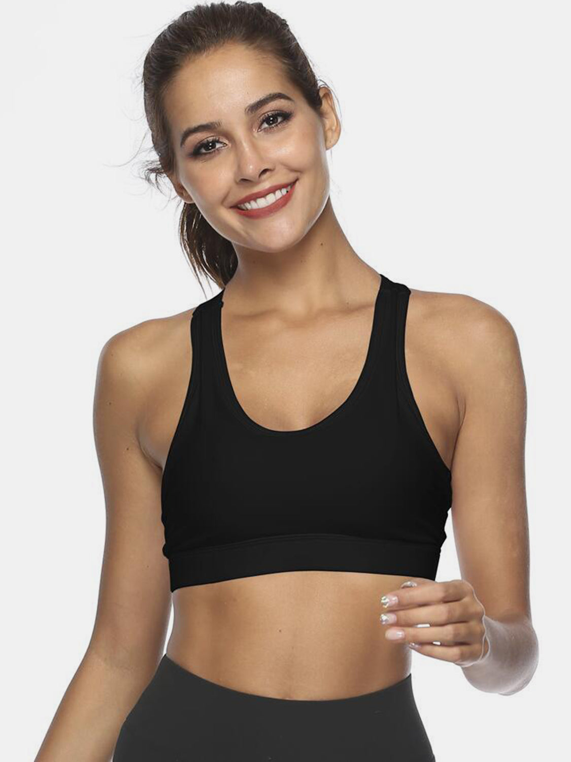 Cutout Scoop Neck Active Tank Trandify deal