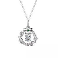 0.5ct Moissanite Pendant Necklace in Sterling Silver