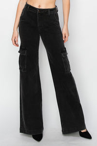 Risen Full Size High Rise Wide Leg Cargo Jeans Trandify Deal