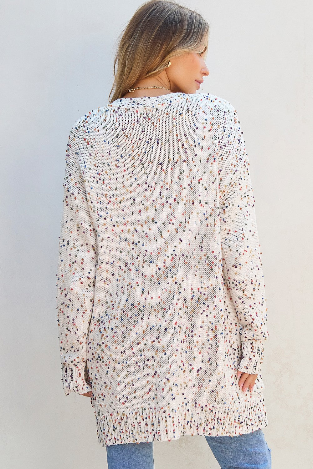 Open Front Long Sleeve Cardigan Trandify Deal