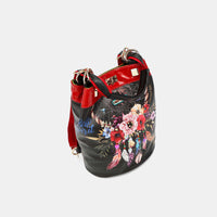 Nicole Lee USA Flower Pattern Adjustable Strap Backpack Bag Trandify Deal