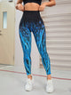 Seamless Printed High Waist Active Leggings for Women – Trendy Gym Wear