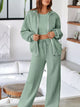 Women's Zip Up Jogger Set in Sage on model showing pockets