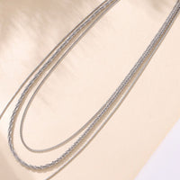 Titanium Steel Three-Layered Necklace Trandify Deal