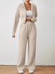 Women’s zip-up hoodie and jogger set in soft fleece fabric for casual wear