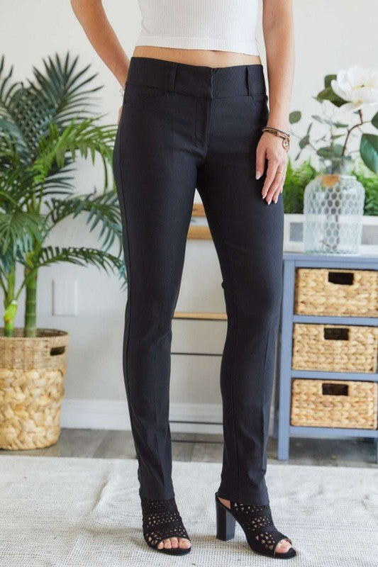 ADORA Mid Rise Skinny Pants Trandify Deal