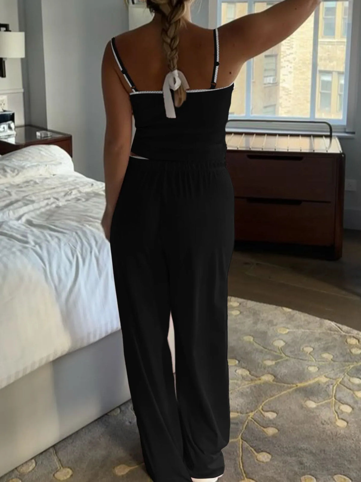 Soft Stretchy Two-Piece Outfit for Women – Casual Chic Loungewear