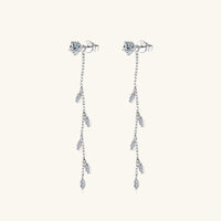 1.38 Carat Moissanite 925 Sterling Silver Leaf Earrings Trandify Deal
