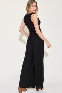 Basic Bae Full Size Ribbed Tank and Wide Leg Pants Set Trandify Deal