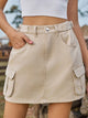 Adjustable Waist Denim Skirt with Pockets Trandify deal