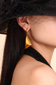 18K Gold-Plated Triangle Dangle Earrings – Stylish and Elegant Statement Earrings for Women | TrandifyDeal