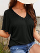 V-Neck Flutter Sleeve T-Shirt Trandify deal
