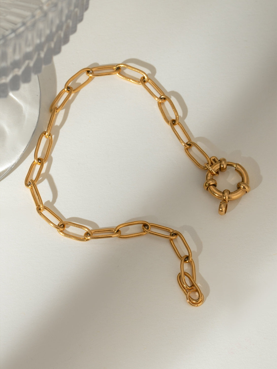 18K Gold-Plated Stainless Steel Chain Bracelet Trandify Deal